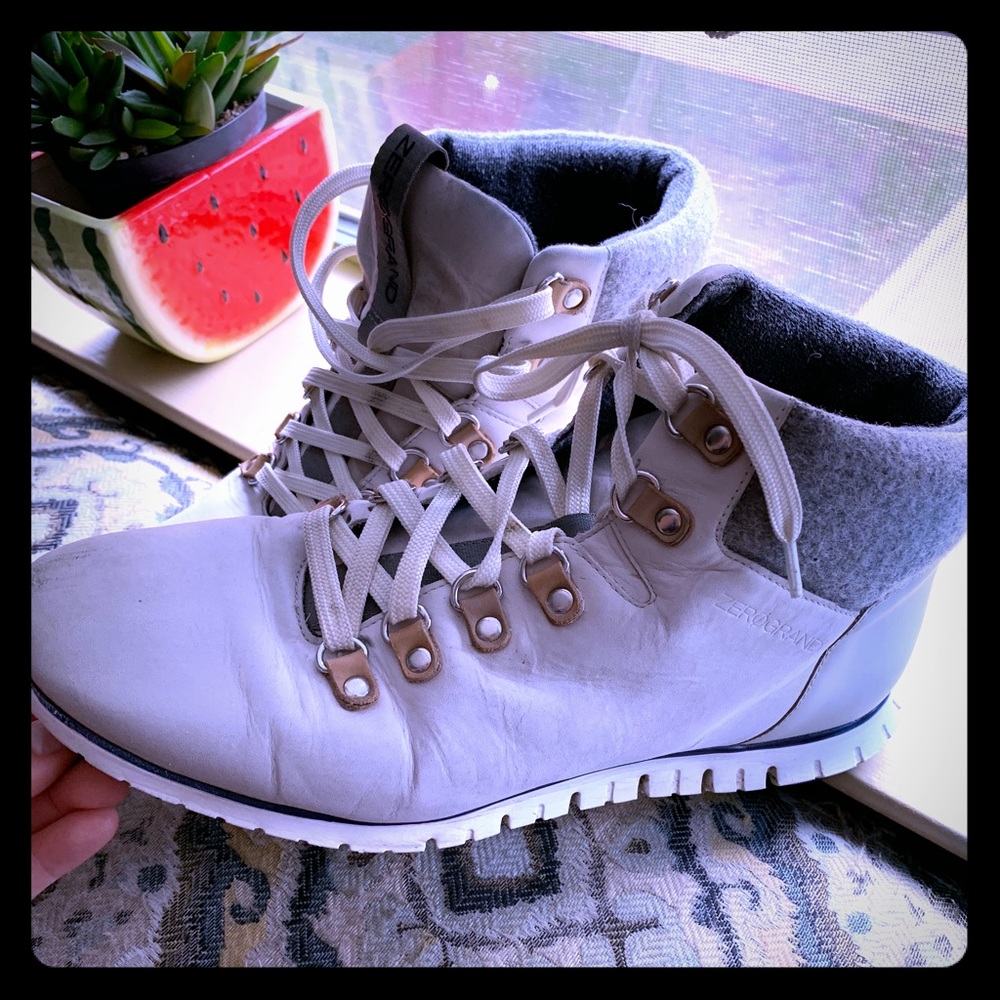 Cole haan hiking boots , women’s s9 , white